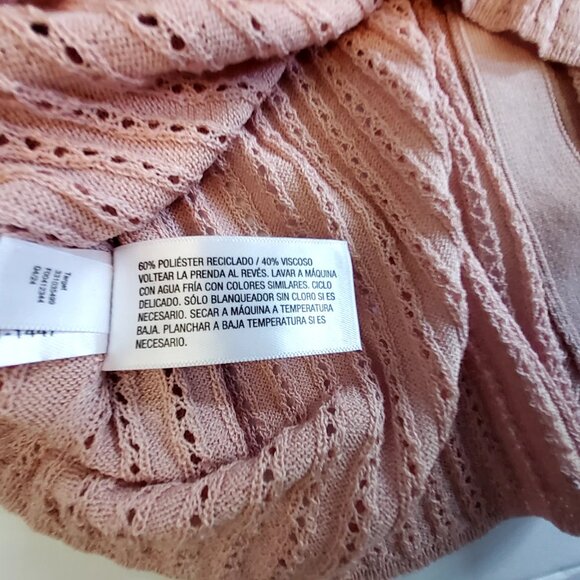 Wild Fable Ribbed Button-Down V-Neck Cardigan Sweater S Wild FableLong sleeves - Picture 3 of 14